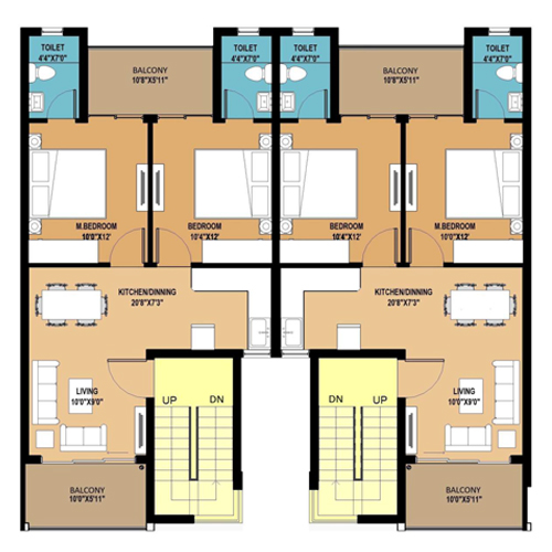 First and Ground Floor Plan